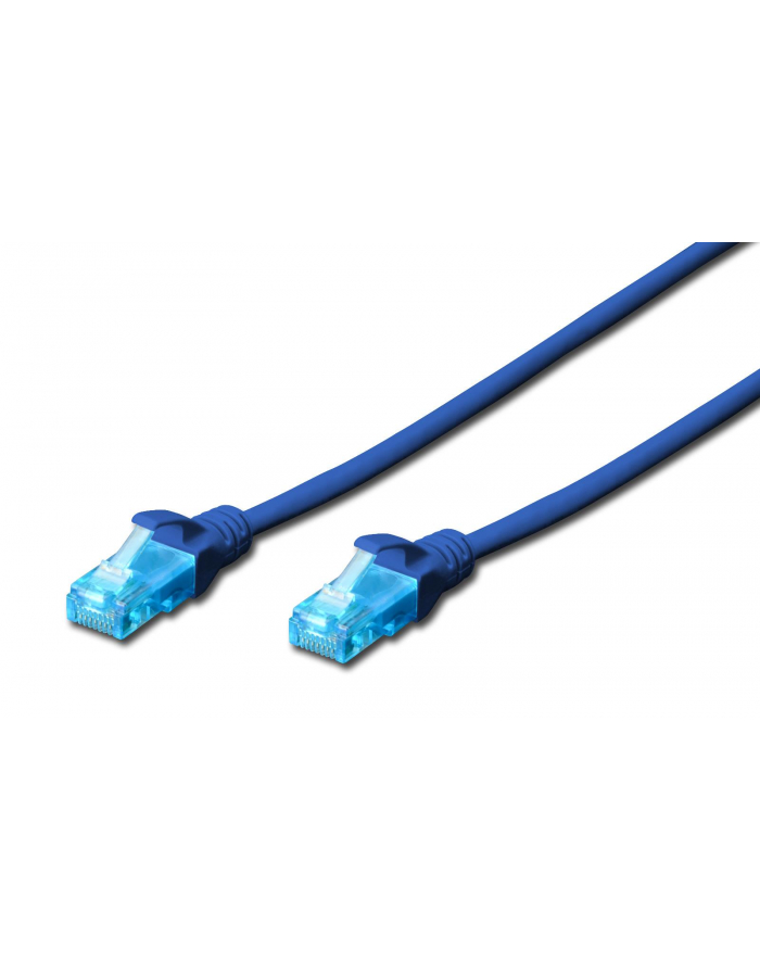 DIGITUS DK-1512-015/B Kabel Digitus patch cord UTP, CAT.5E, niebieski, 1,5m, 15 LGW główny