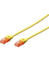 DIGITUS DK-1612-050/Y Kabel Digitus patch cord UTP, CAT.6, żółty, 5,0m, 15 LGW - nr 4