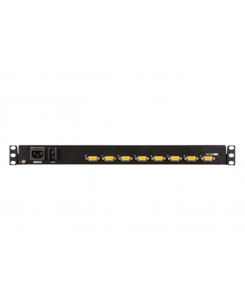 ATEN CL3108NX-ATA-AG ATEN 8-Port Short Depth PS/2-USB VGA Single Rail WideScreen LCD KVM Switch 18,5