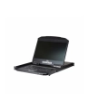 ATEN CL3108NX-ATA-AG ATEN 8-Port Short Depth PS/2-USB VGA Single Rail WideScreen LCD KVM Switch 18,5 - nr 8