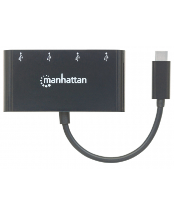 MANHATTAN 162746 Manhattan 4-Portowy hub USB-A 3.0 (4x USB-A) na SuperSpeed USB-C 3.1 Gen1