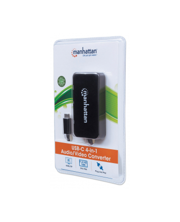 MANHATTAN 152600 Manhattan USB-C 3.1 multiport adapter AV -> HDMI/DP/VGA/DVI