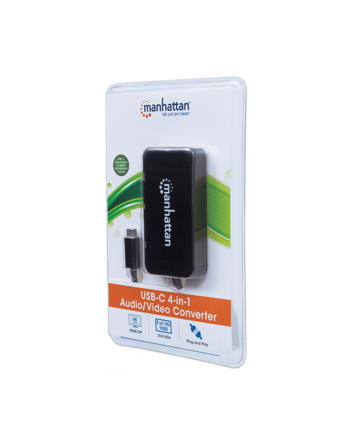 MANHATTAN 152600 Manhattan USB-C 3.1 multiport adapter AV -> HDMI/DP/VGA/DVI główny