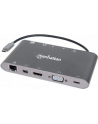 MANHATTAN 152808 Manhattan USB-C 3.1 multiport adapter -> HDMI/MiniDP/VGA/3x USB-A/USB-C PD/RJ45 - nr 14