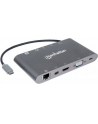 MANHATTAN 152808 Manhattan USB-C 3.1 multiport adapter -> HDMI/MiniDP/VGA/3x USB-A/USB-C PD/RJ45 - nr 15