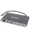 MANHATTAN 152808 Manhattan USB-C 3.1 multiport adapter -> HDMI/MiniDP/VGA/3x USB-A/USB-C PD/RJ45 - nr 5