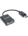 MANHATTAN 151962 Manhattan Konwerter adapter DisplayPort DP na VGA M/F 15cm aktywny czarny - nr 26
