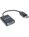 MANHATTAN 151962 Manhattan Konwerter adapter DisplayPort DP na VGA M/F 15cm aktywny czarny - nr 27