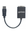 MANHATTAN 151962 Manhattan Konwerter adapter DisplayPort DP na VGA M/F 15cm aktywny czarny - nr 4