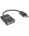 MANHATTAN 151962 Manhattan Konwerter adapter DisplayPort DP na VGA M/F 15cm aktywny czarny - nr 5