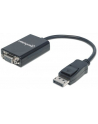 MANHATTAN 151962 Manhattan Konwerter adapter DisplayPort DP na VGA M/F 15cm aktywny czarny - nr 8