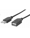 MANHATTAN 308519 Manhattan Przedłużacz kabel USB 2.0 USB A/USB A M/F 1m czarny - nr 11