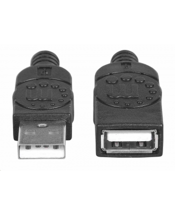 MANHATTAN 308519 Manhattan Przedłużacz kabel USB 2.0 USB A/USB A M/F 1m czarny