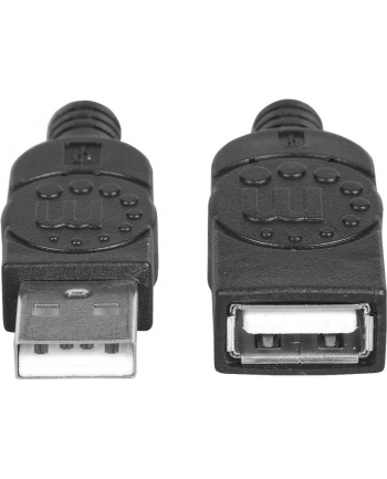 MANHATTAN 308519 Manhattan Przedłużacz kabel USB 2.0 USB A/USB A M/F 1m czarny
