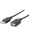 MANHATTAN 308519 Manhattan Przedłużacz kabel USB 2.0 USB A/USB A M/F 1m czarny - nr 2