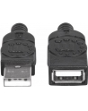 MANHATTAN 308519 Manhattan Przedłużacz kabel USB 2.0 USB A/USB A M/F 1m czarny - nr 4