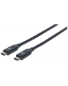 MANHATTAN 354899 Manhattan Kabel USB-C 3.1 Gen2, USB C/USB C M/M 50cm czarny - nr 12
