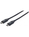 MANHATTAN 354899 Manhattan Kabel USB-C 3.1 Gen2, USB C/USB C M/M 50cm czarny - nr 15