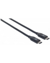 MANHATTAN 354899 Manhattan Kabel USB-C 3.1 Gen2, USB C/USB C M/M 50cm czarny - nr 3