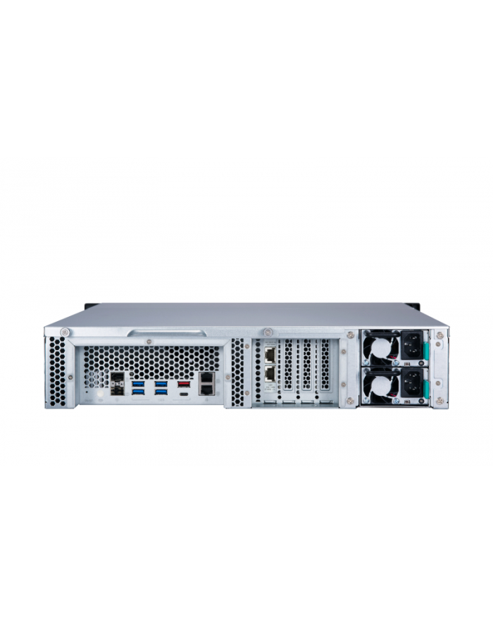 qnap systems QNAP TS-h1277XU-RP-3700X-128G QNAP 12-bay QTS hero, AMD Ryzen 5 8C 3,4Ghz, 128GB RAM, 2x1GbE, 4x10Gb, 2x500W główny