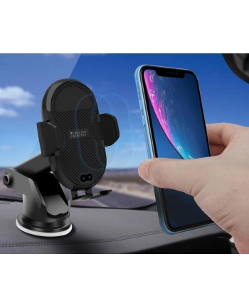 TECHLY 108781 Techly Automatyczny uchwyt samochodowy smartphone z ładowarką indukcyjną Qi 10W