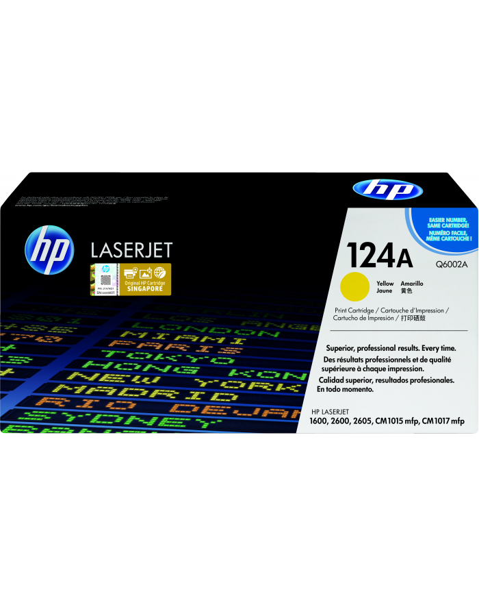 hoover HP Q6002A Toner HP 124A yellow   2000str   LaserJet2600Printerseries główny