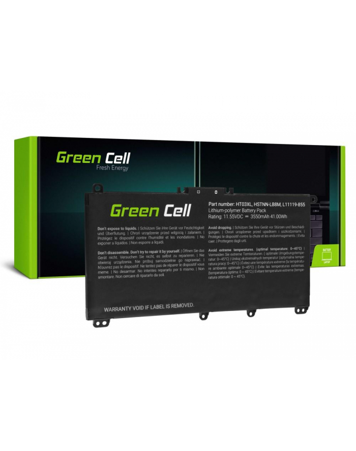 GREENCELL HP163 Bateria Green Cell HT03XL do HP 240 G7 245 G7 250 G7 255 G7, HP 14 15 17, główny