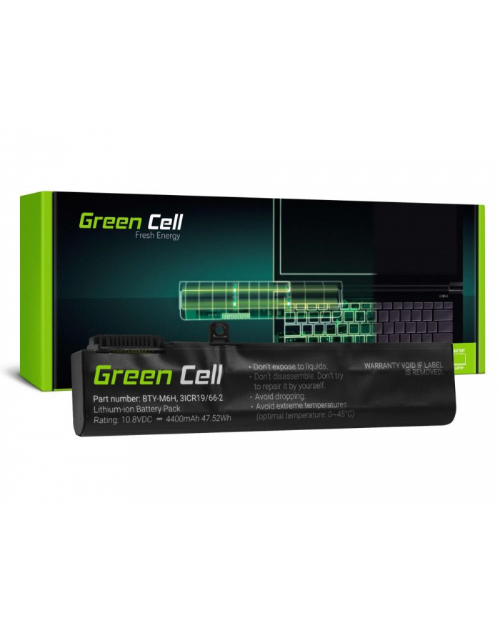 GREENCELL MS16 Bateria Green Cell BTY-M6H do MSI GE62 GE63 GE72 GE73 GE75 GL62 GL63 GL73 GL65 G główny