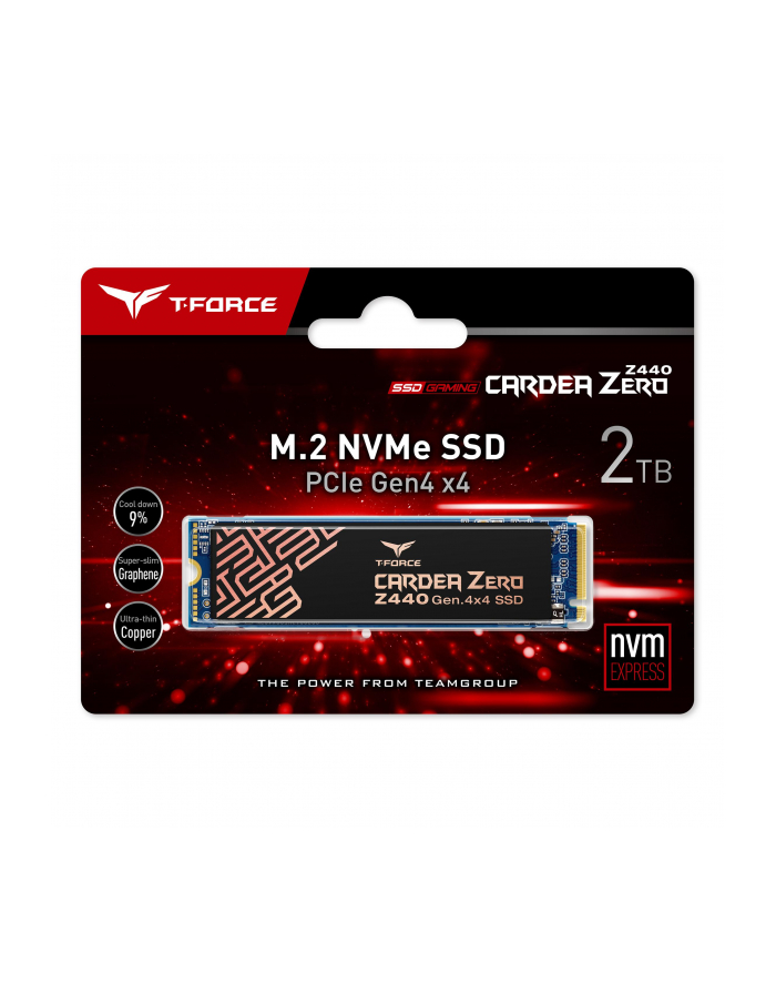 TEAMGROUP TM8FP7002T0C311 Team Group Dysk SSD Cardea Zero Z440 2TB M.2 PCIe Gen4 x4 NVMe, 5000/4400 MB/s główny