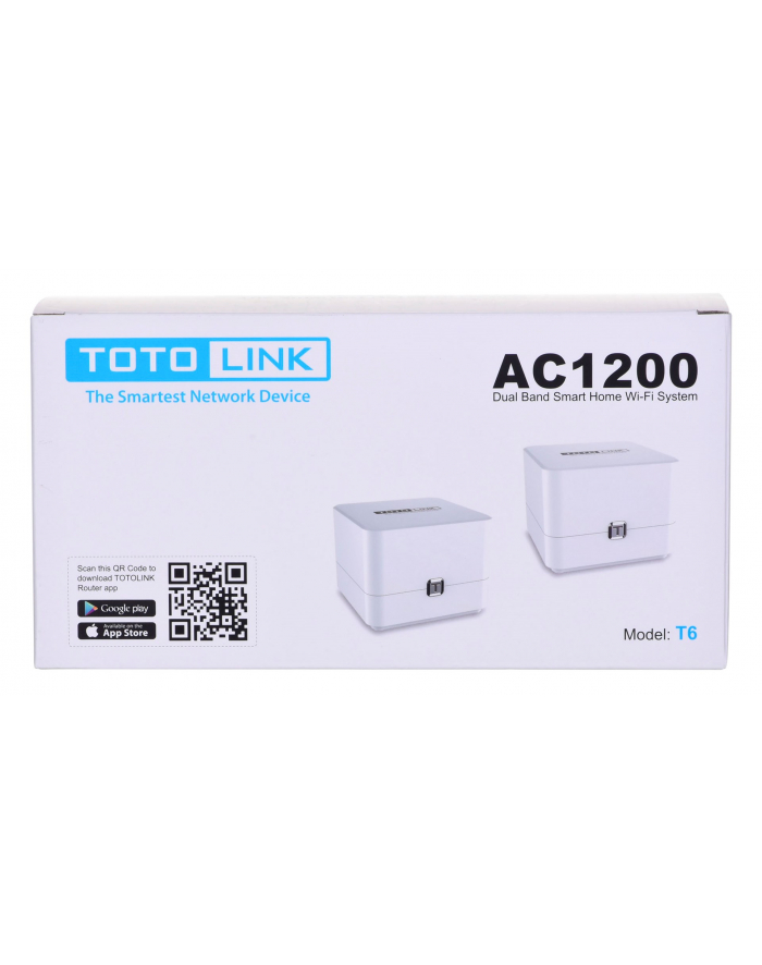 TOTOLINK TotoLink T6 TOTOLINK T6 AC1200 Wireless Mu-Mimo 11ac Mesh Home Router (master & slave) główny