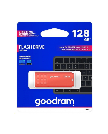 GOODRAM UME3-1280O0R11 GOODRAM Pamięć USB UME3 128GB USB 3.0 Pomarańczowa