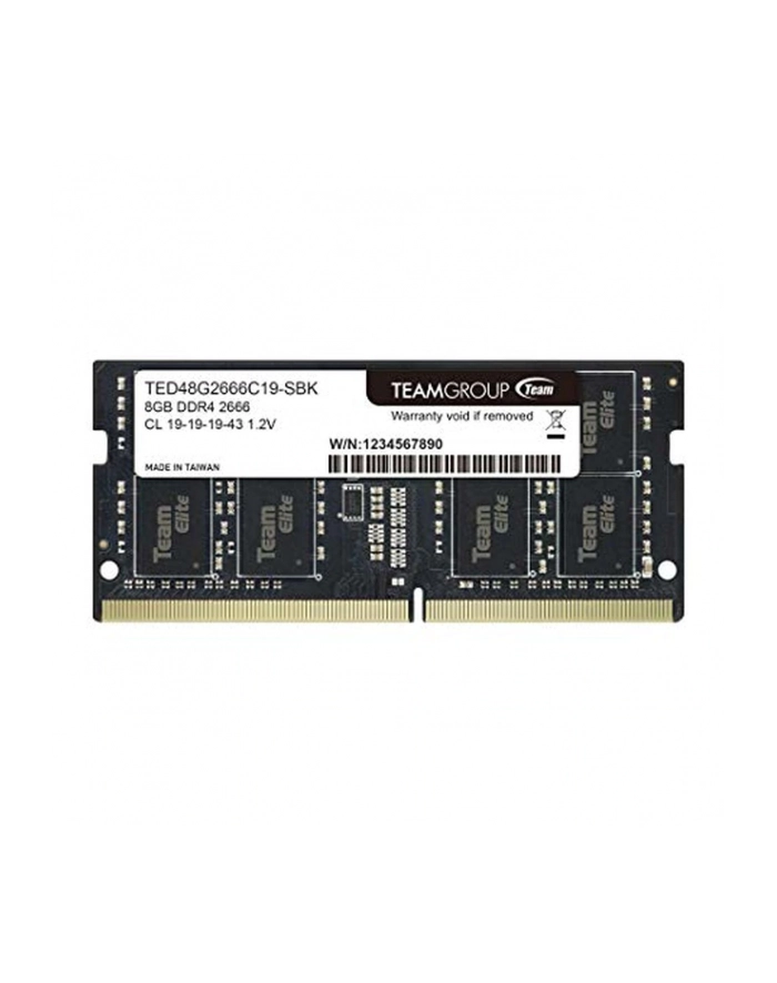 TEAMGROUP TED48G2666C19-S01 Team Group Pamięć DDR4 8GB 2666MHz CL19 SODIMM 1.2V główny