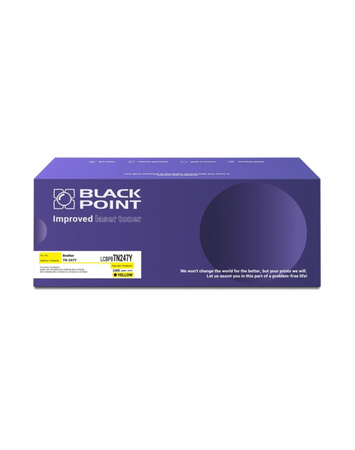 BLACKPOINT LCBPBTN247Y Toner cartridge Black Point LCBPBTN247Y   yellow   2300 pp.   Brother TN247Y główny