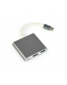 GEMBIRD A-CM-HDMIF-02-SG Gembird multi adapter USB typ-C (M) -> USB typ-C; USB 3.0; HDMI - nr 1