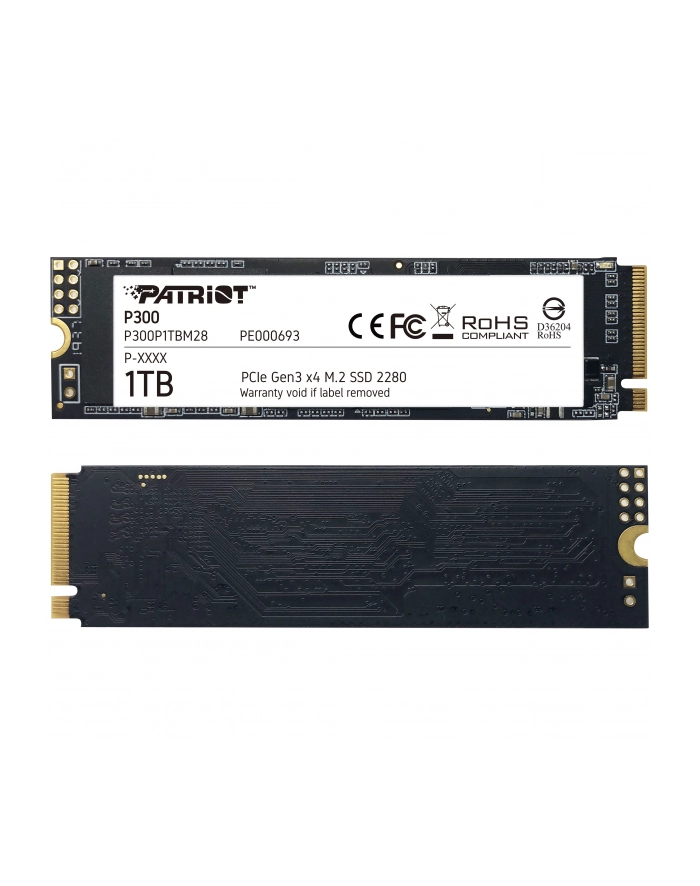 patriot memory PATRIOT SSD P300 1TB M.2 PCIe Gen 3 x4 2100/1650MB/s główny