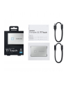 SAMSUNG Portable SSD T7 Touch 500GB extern USB 3.2 Gen.2 metallic silver - nr 102