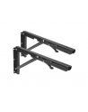 MACLEAN MC-876 Wall Folding Shelf Table Brackets up to 50kg Solid Complete Set Brackets + Assembly elements - nr 1