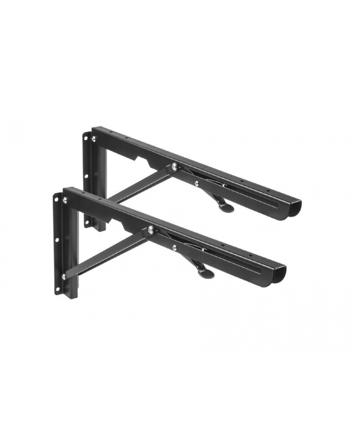 MACLEAN MC-876 Wall Folding Shelf Table Brackets up to 50kg Solid Complete Set Brackets + Assembly elements główny