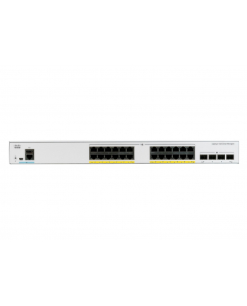 CISCO Catalyst 1000 24-Port Gigabit PoE+ PoE Budget 195W 4 x 1G SFP Uplinks LAN Base