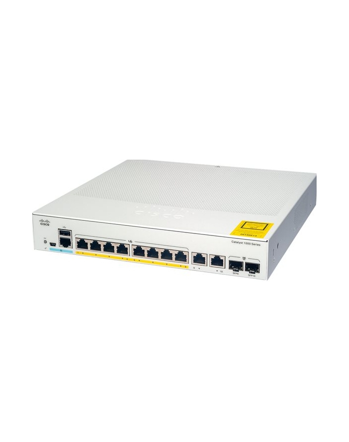 CISCO Catalyst 1000 8-Port Gigabit data-only 2 x 1G SFP Uplinks LAN Base with external power supply główny
