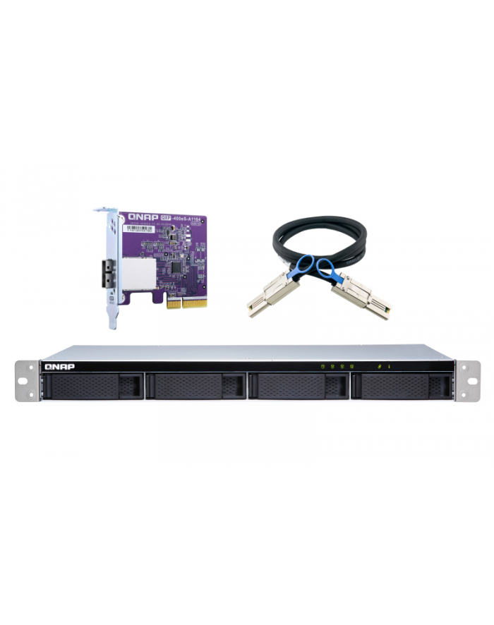 qnap systems QNAP TL-R400S 4-bay 1U rackmount SATA JBOD expansion unit główny