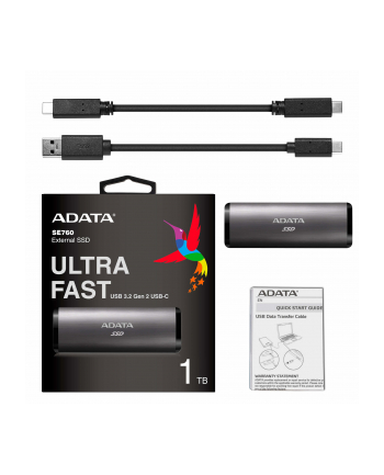 a-data ADATA external SSD SE760 512GB titanium