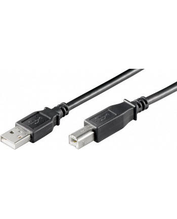 Kabel USB 2.0 A->B S/S  1,0m - schwarz