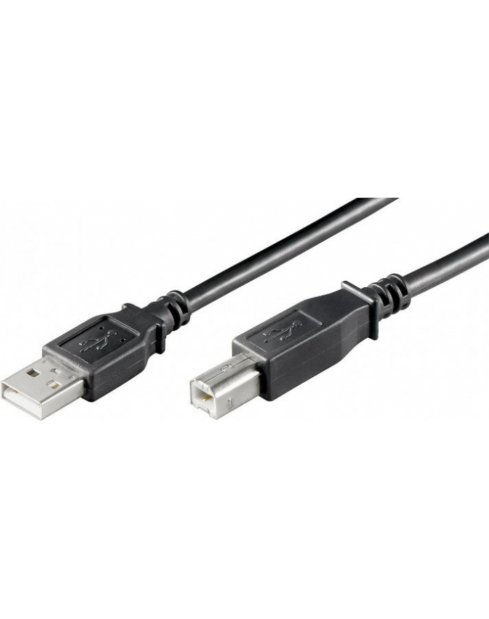 Kabel USB 2.0 A->B S/S  1,0m - schwarz główny