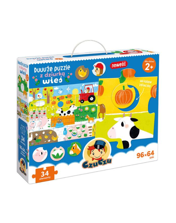 CzuCzu Duuuże puzzle z dziurką Wieś główny