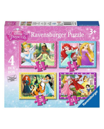 Puzzle 4w1 Księżniczki Disney 12/16/20/24 073979 RAVENSBURGER