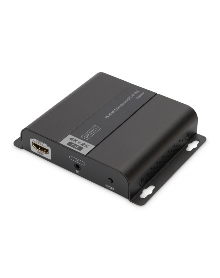 digitus Przedłużacz (Extender) HDMI IP/Cat.5/6/7 120m 4K 30Hz UHD PoE HDCP 1.4 IR audio (odbiornik) główny