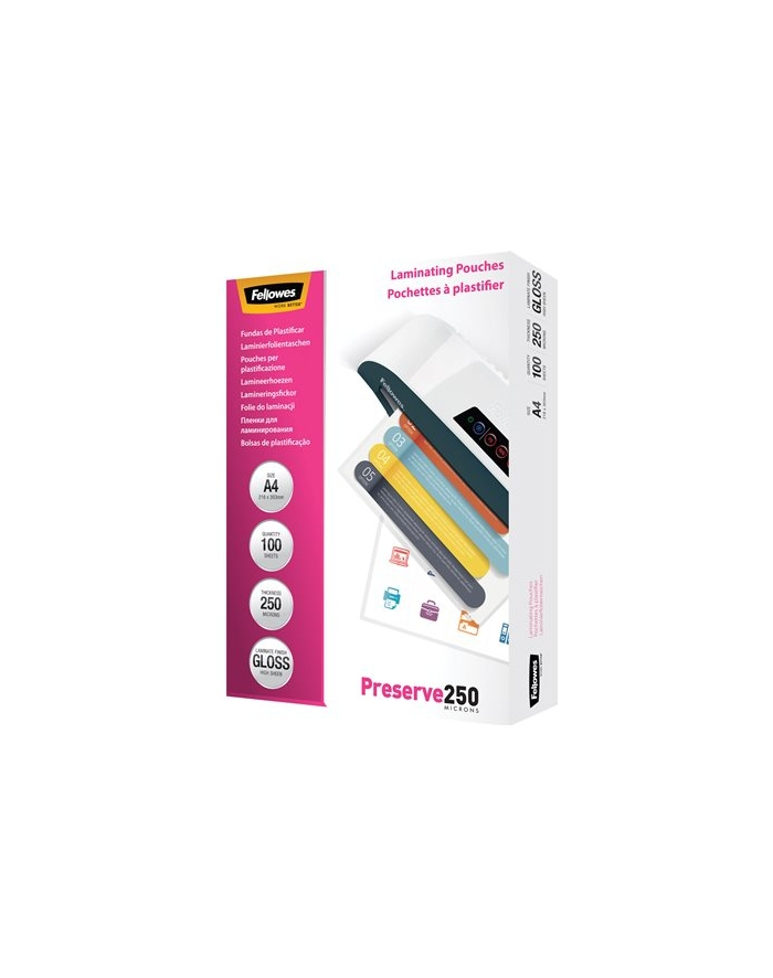 fellowes Folie do laminacji 125mik 54x86 mm, 100 sztuk główny