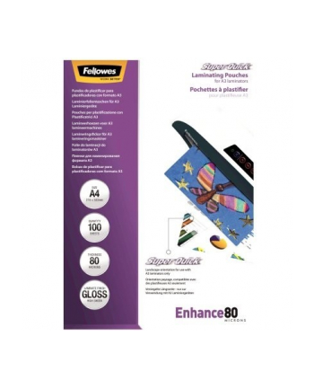 fellowes Folie do laminacji super quick 125 mik A4, 100 sztuk