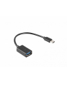 lanberg Adapter USB C(M)-USB-A (F)2.0 0.15M OTG Czarny - nr 2